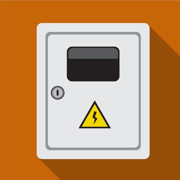 Premium Vector | Electrical panel flat icon illustration isolated ...