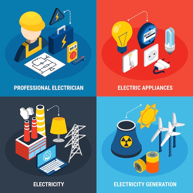 Download Free Download Free Electricity Isometric 3d Icon Set Vector Freepik Use our free logo maker to create a logo and build your brand. Put your logo on business cards, promotional products, or your website for brand visibility.