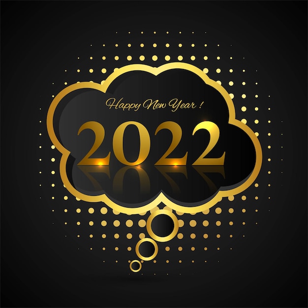 Free Vector | Elegant 2022 text new year background