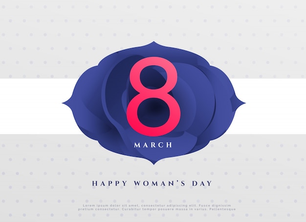 Elegant 8th march happy women's day
background