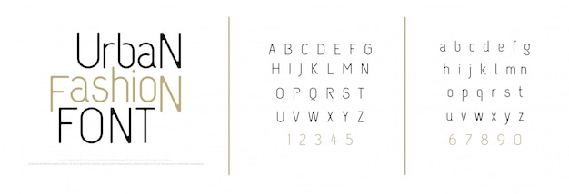 Elegant alphabet letters font. classic lettering Premium Vector
