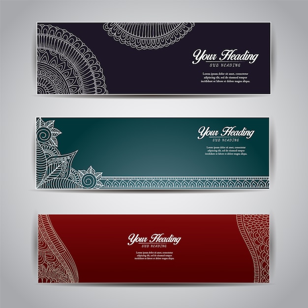 Free Vector Elegant Banner Collection