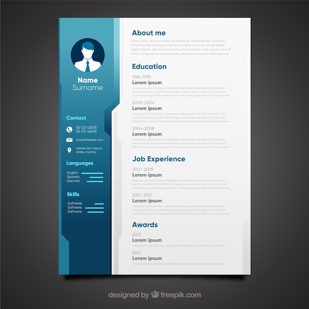 Profile - A free website psd file - BlazRobarcom