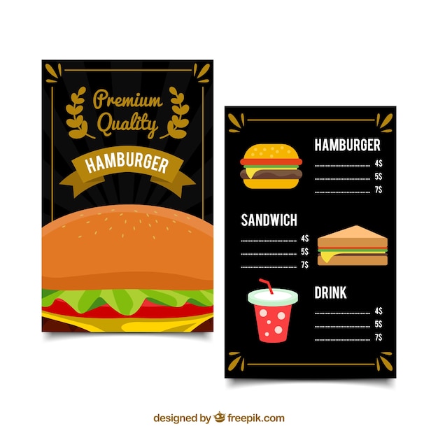 Download Free Download Free Elegant Burger Menu Template Vector Freepik Use our free logo maker to create a logo and build your brand. Put your logo on business cards, promotional products, or your website for brand visibility.