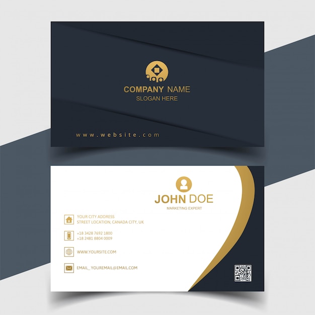 Free Vector Elegant Business Card Creative Design