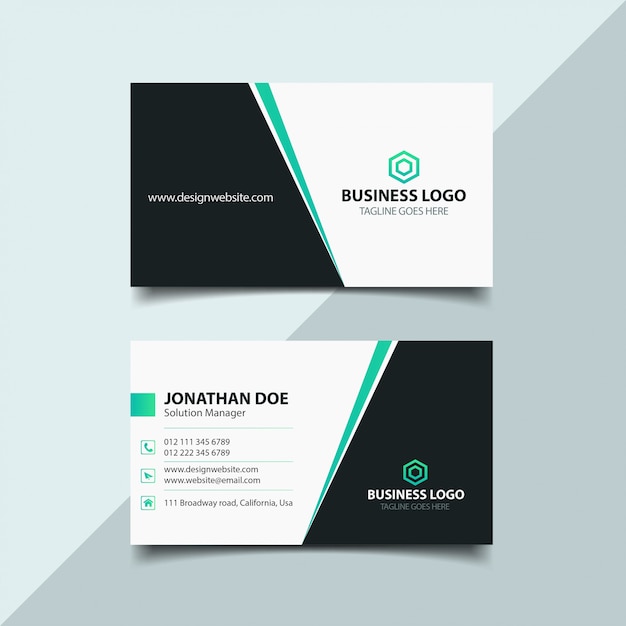 Premium Vector | Elegant business card design