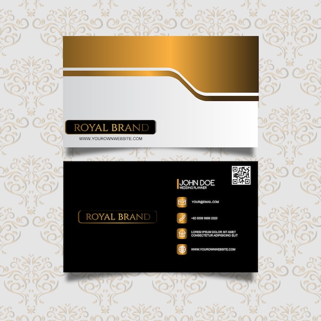 Download Free Elegant Business Card Template Premium Vector Use our free logo maker to create a logo and build your brand. Put your logo on business cards, promotional products, or your website for brand visibility.
