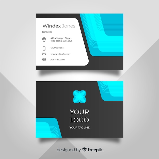 Download Free Elegant Business Card Template Free Vector Use our free logo maker to create a logo and build your brand. Put your logo on business cards, promotional products, or your website for brand visibility.