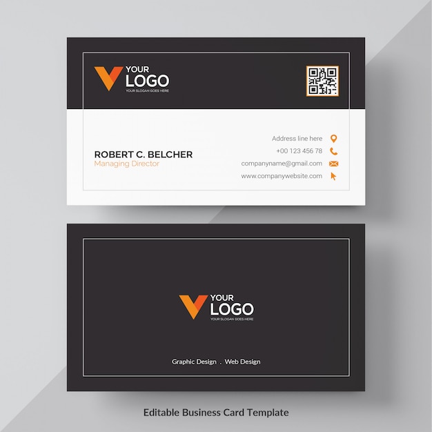 Download Free Elegant Business Card Free Vector Use our free logo maker to create a logo and build your brand. Put your logo on business cards, promotional products, or your website for brand visibility.