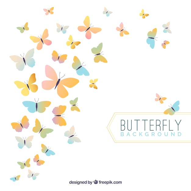 Download Elegant butterfly background | Free Vector