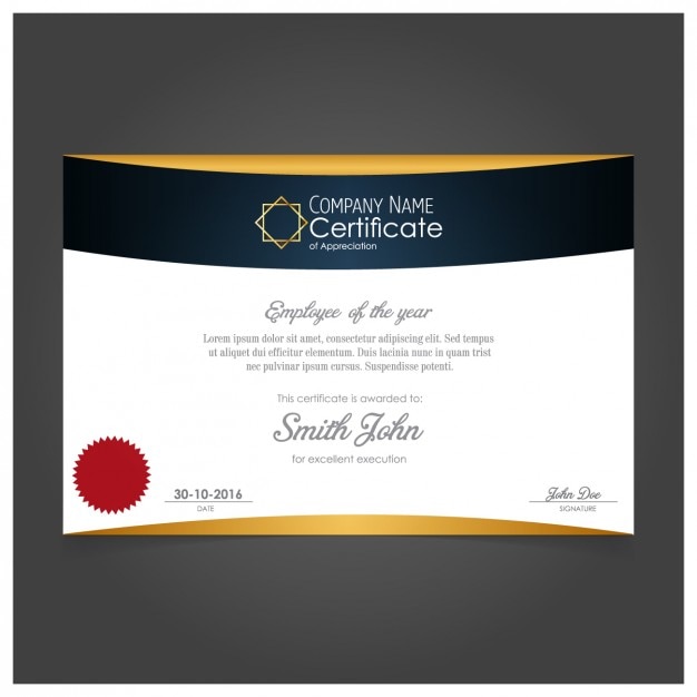 Download Free Vector | Elegant certificate design