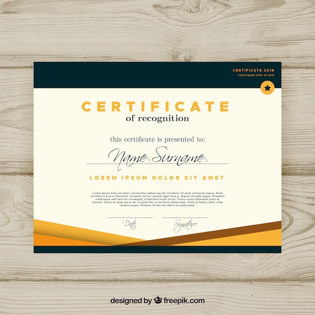 Download Elegant certificate template Vector | Free Download