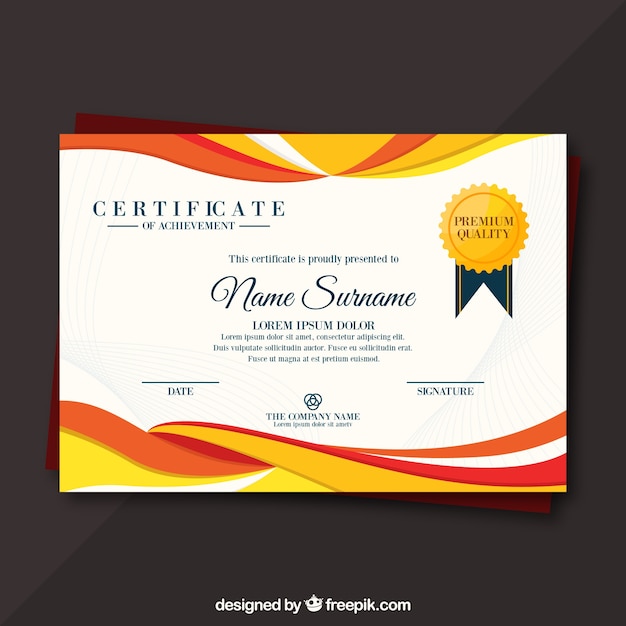 Download Premium Vector Elegant Certificate Template