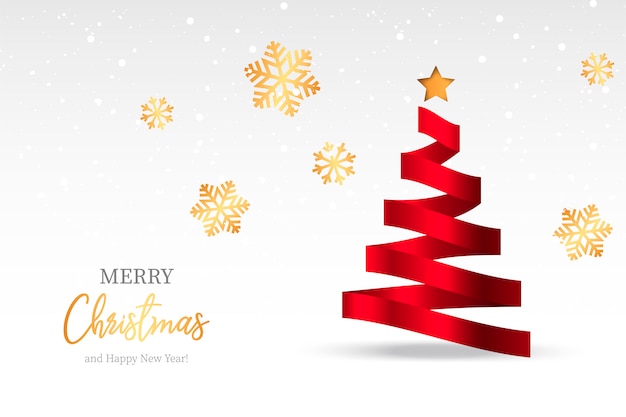 Elegant Christmas Background with Abstract Tree Free Vector Elegant Christmas Background with Abstract Tree Free Vector