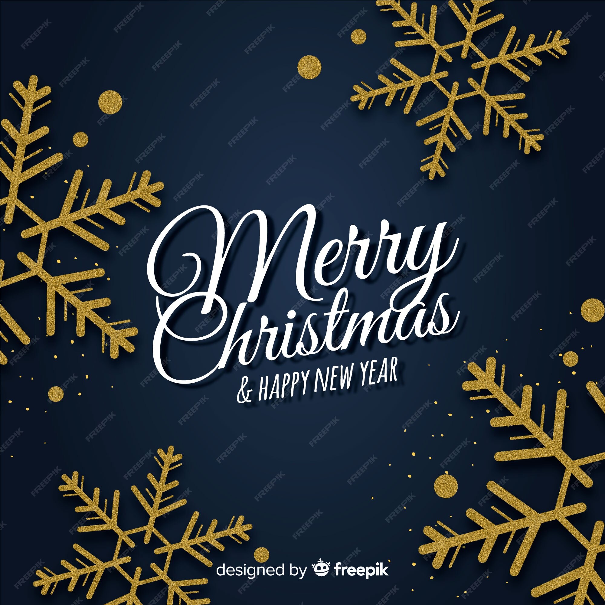 Free Vector | Elegant christmas background with golden elements