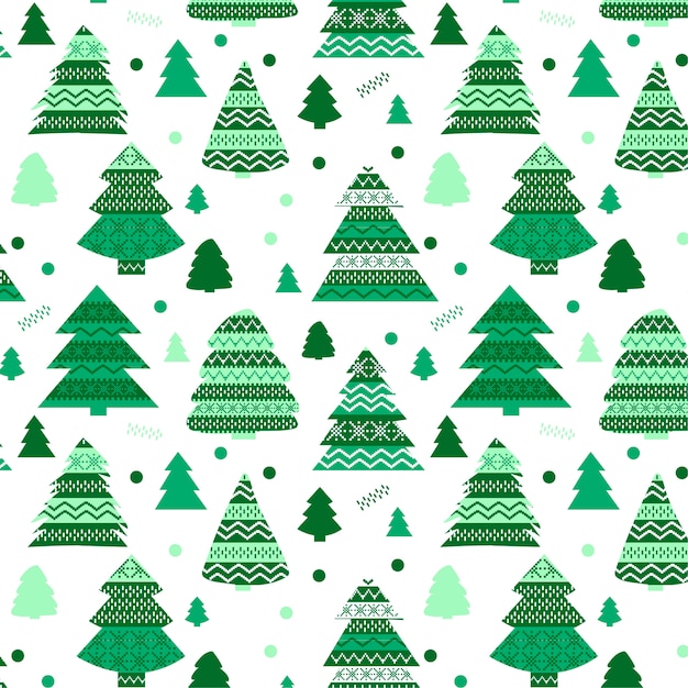 Premium Vector | Elegant christmas pattern with christmas motifs