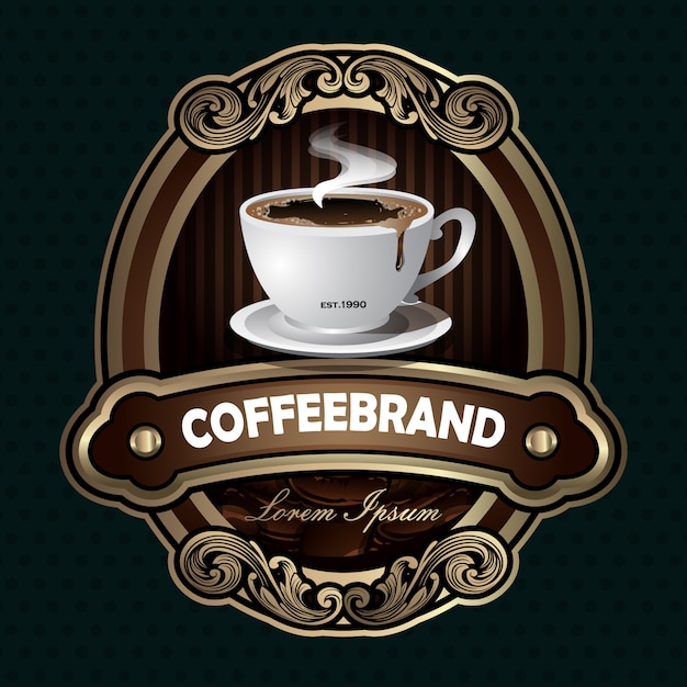 Download Free Elegant Coffee Logo Premium Vector Use our free logo maker to create a logo and build your brand. Put your logo on business cards, promotional products, or your website for brand visibility.