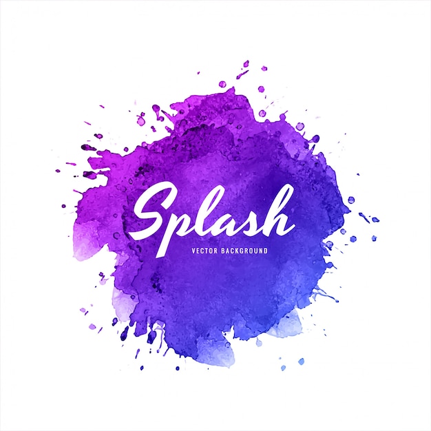 Download Free Vector | Elegant colorful splash watercolor background