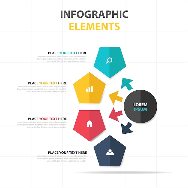 Free Vector | Elegant creative business infographic template