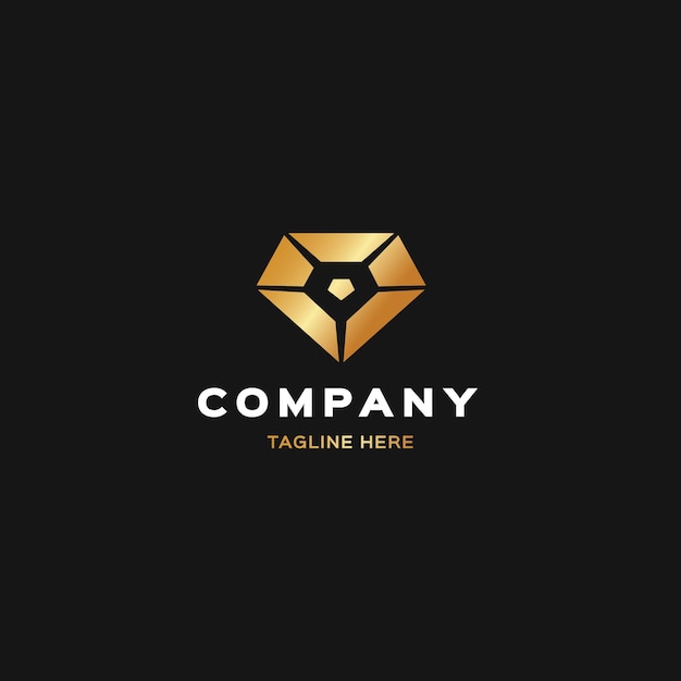 Download Free Elegant Diamond Logo With Tagline Free Vector Use our free logo maker to create a logo and build your brand. Put your logo on business cards, promotional products, or your website for brand visibility.