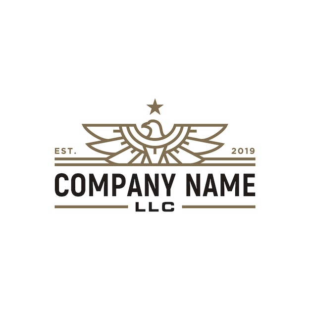 Download Free Elegant Eagle Hawk Falcon Logo Premium Vector Use our free logo maker to create a logo and build your brand. Put your logo on business cards, promotional products, or your website for brand visibility.