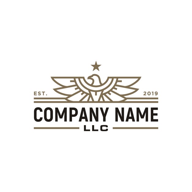 Download Free Elegant Eagle Hawk Falcon Logo Premium Vector Use our free logo maker to create a logo and build your brand. Put your logo on business cards, promotional products, or your website for brand visibility.