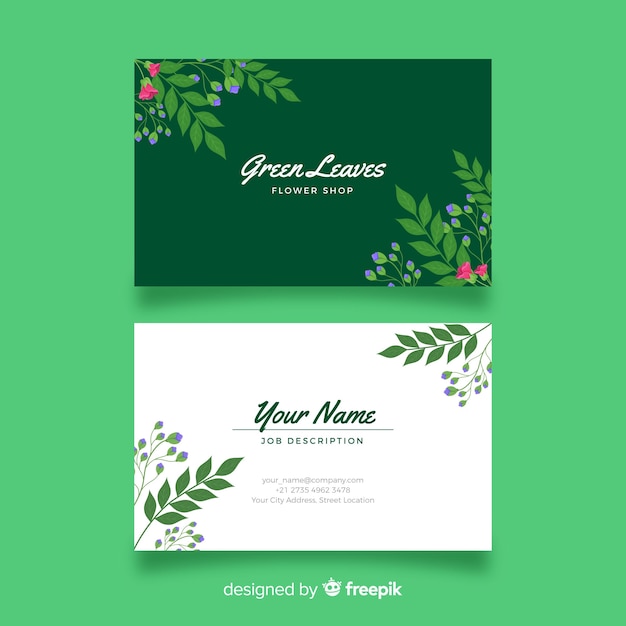 free-vector-elegant-floral-business-card-template