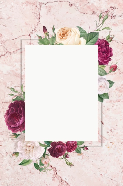 Download Free Vector | Elegant floral frame
