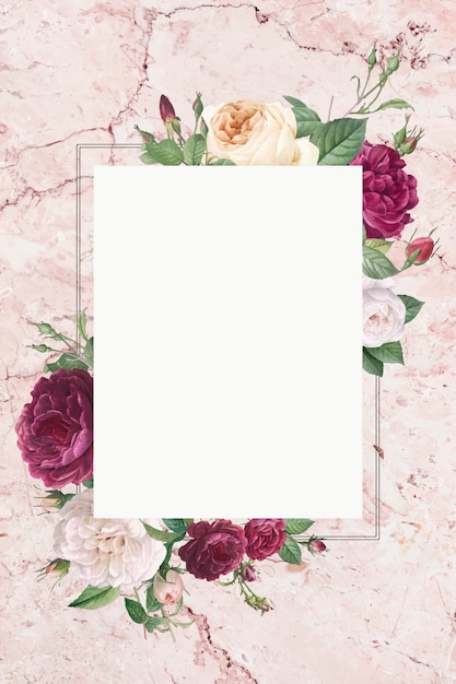 Download Elegant floral frame | Free Vector