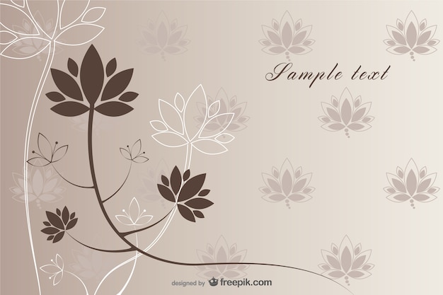 Elegant flower background Vector | Free Download