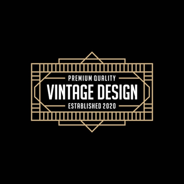 Download Free Elegant Frame Vintage Logo Design Template Premium Vector Use our free logo maker to create a logo and build your brand. Put your logo on business cards, promotional products, or your website for brand visibility.