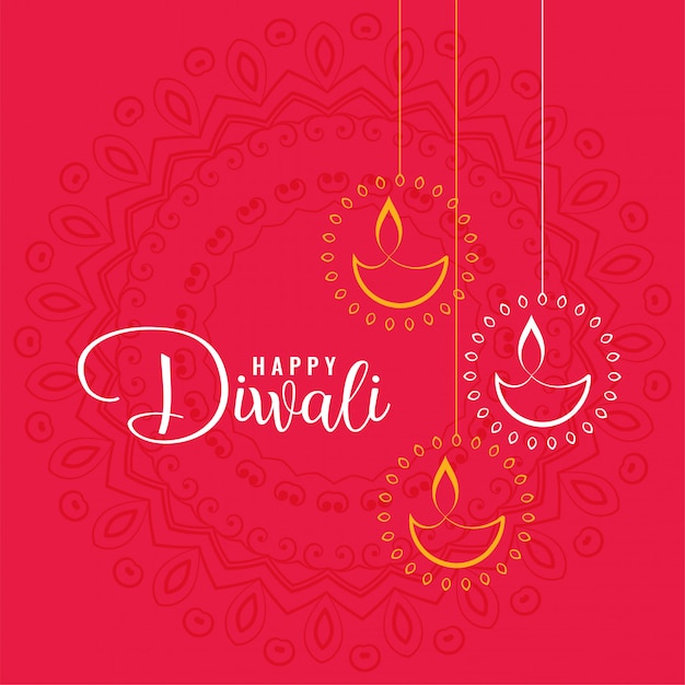 Elegant happy diwali festival greeting\
background