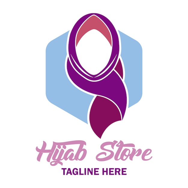 Elegant hijab logo Vector Premium Download