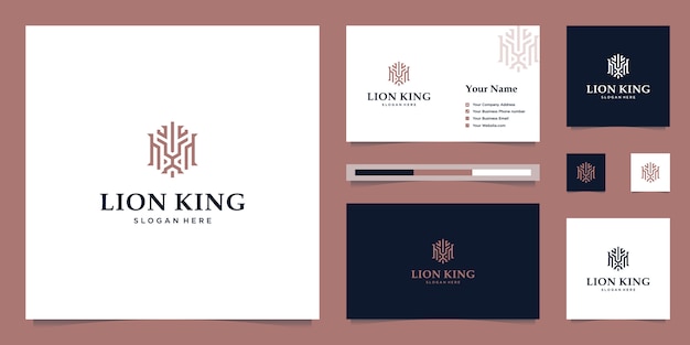 Download Free Elegant King Lion With Stylish Graphic Design And Name Card Use our free logo maker to create a logo and build your brand. Put your logo on business cards, promotional products, or your website for brand visibility.