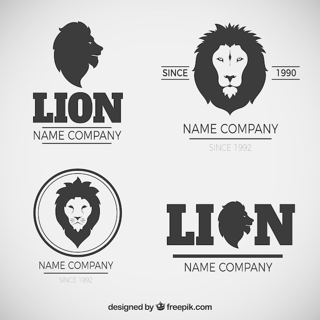 Download Free Elegant Lion Logos With Modern Style Free Vector Use our free logo maker to create a logo and build your brand. Put your logo on business cards, promotional products, or your website for brand visibility.