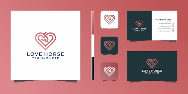 Download Free Elegant Love Horse With Stylish Graphic Design And Name Card Use our free logo maker to create a logo and build your brand. Put your logo on business cards, promotional products, or your website for brand visibility.