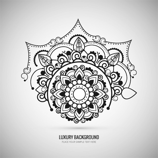 Download Elegant mandala background | Free Vector