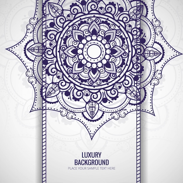 Elegant mandala background | Free Vector