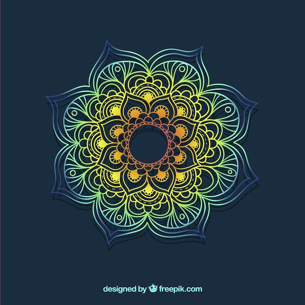 Download Free Vector | Elegant mandala background