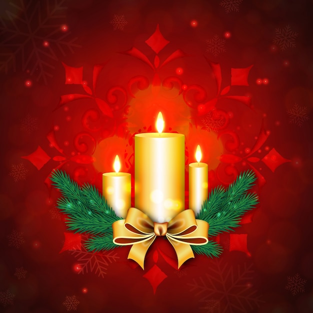 Elegant merry christmas backgrounds with lighting effect | Free Vector