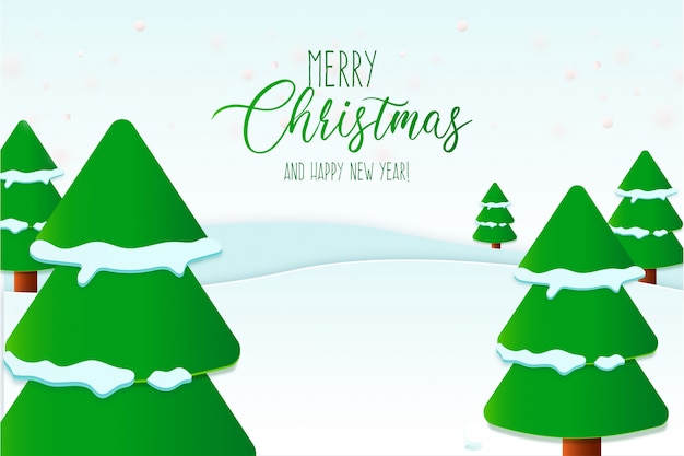 Free Vector Elegant Merry Christmas Card Template