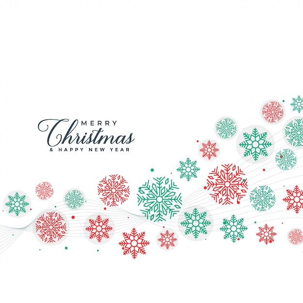 Elegant merry christmas snowflakes\
background