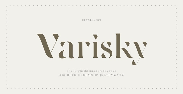 Elegant modern alphabet letters fonttypography modern serif fonts regular decorative vintage concept
