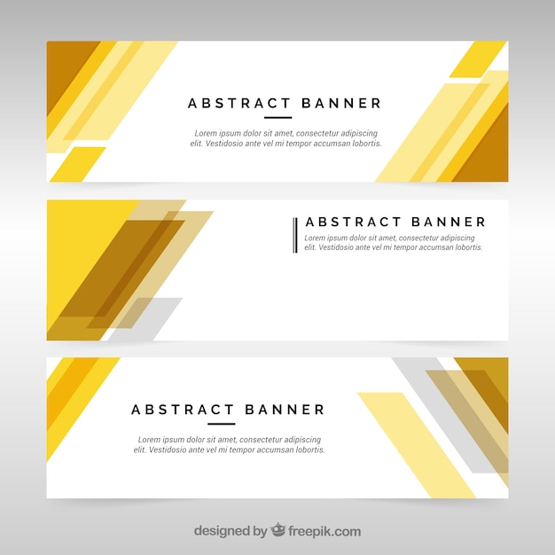 Download Elegant and modern business banners | Free Vector