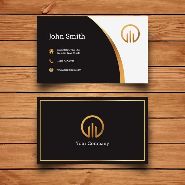 Download Free Elegant Modern Business Card Design Free Vector Use our free logo maker to create a logo and build your brand. Put your logo on business cards, promotional products, or your website for brand visibility.