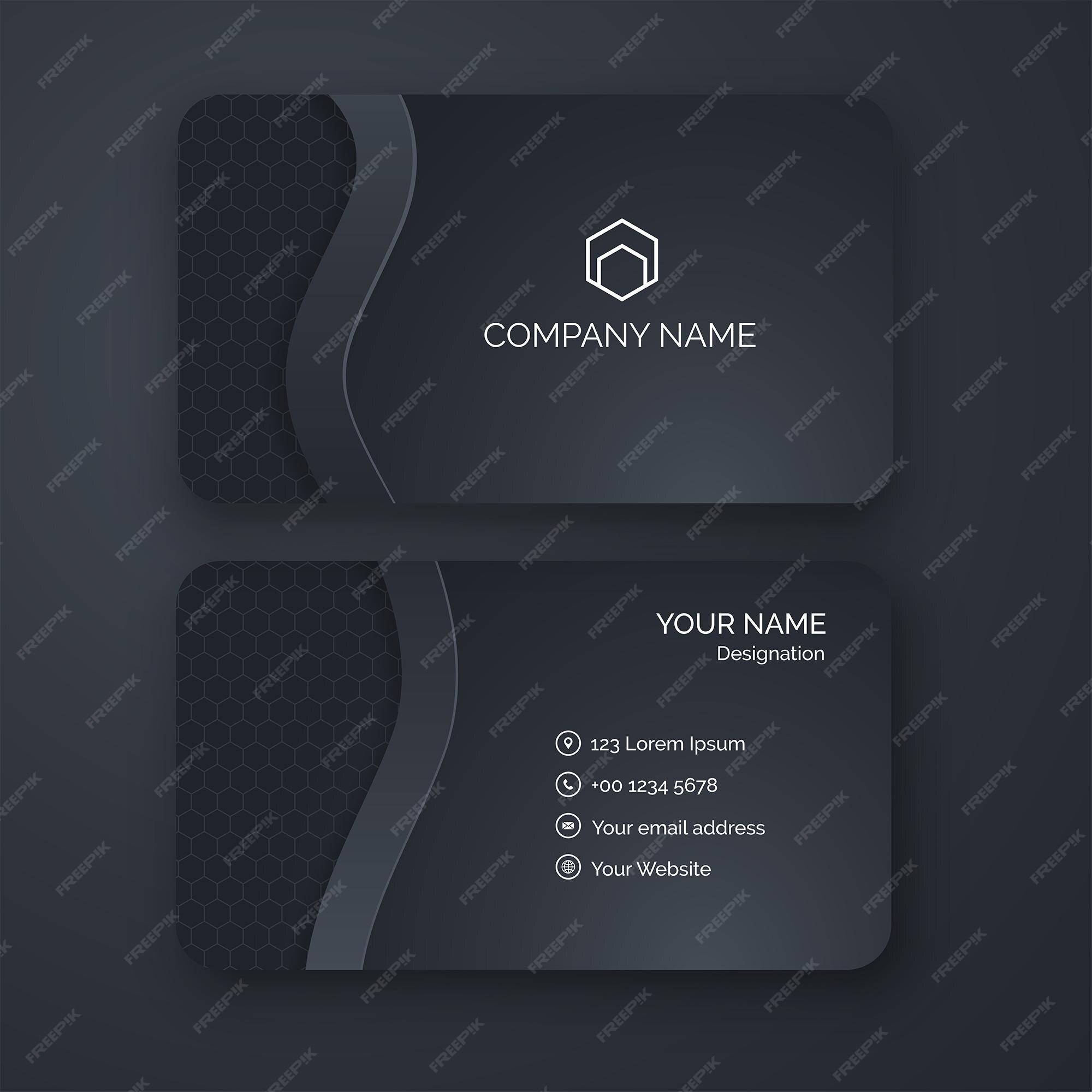 Premium Vector Elegant Modern Business Card Template Illustration