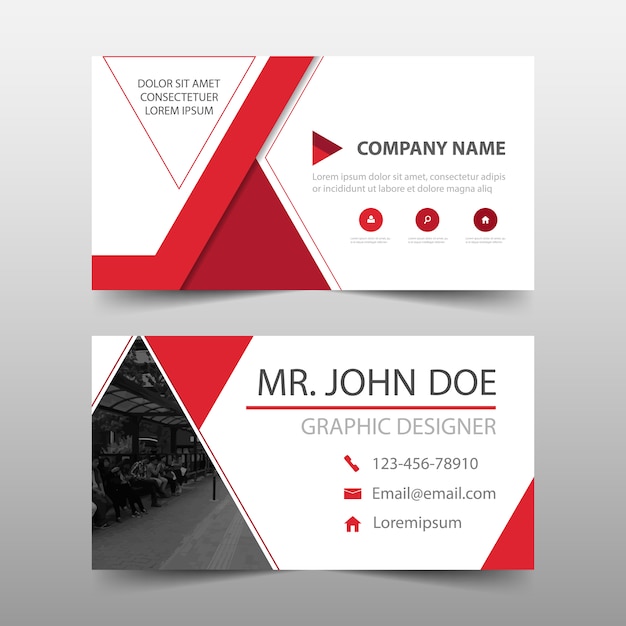 Download Free Elegant Modern Red Commercial Business Card Free Vector Use our free logo maker to create a logo and build your brand. Put your logo on business cards, promotional products, or your website for brand visibility.