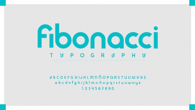 simplistic modern typeface