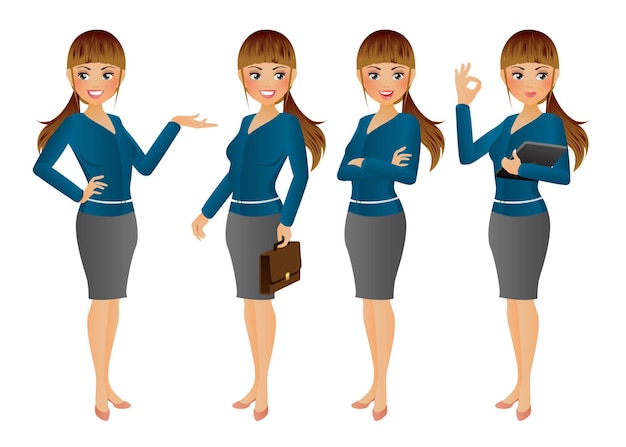 Premium Vector | Elegant people-businesswoman