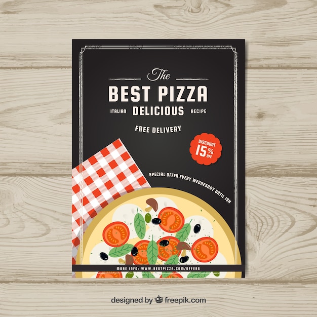 Elegant pizza brochure